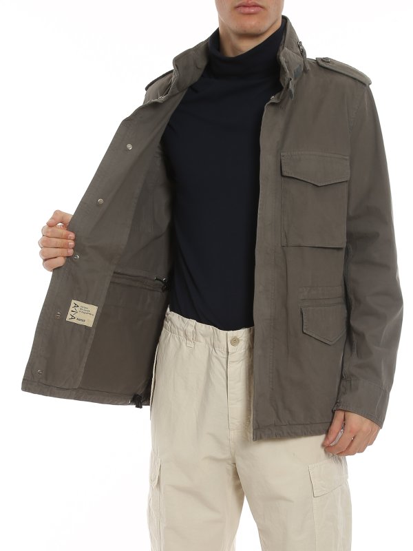 کژوال Aspesi - Minifield cotton jacket 