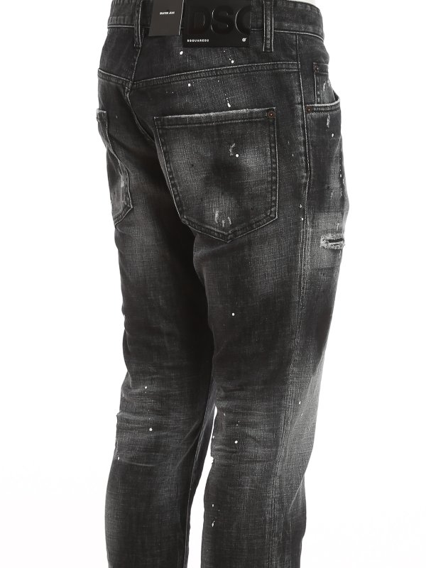 dsq jeans black