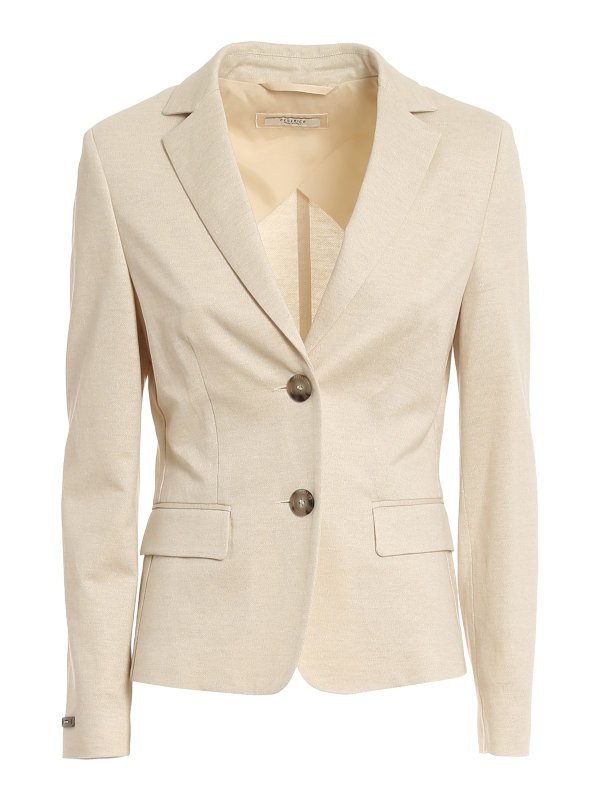 Blazers Peserico - Cotton and linen blazer - S01402J003171942 | iKRIX.com
