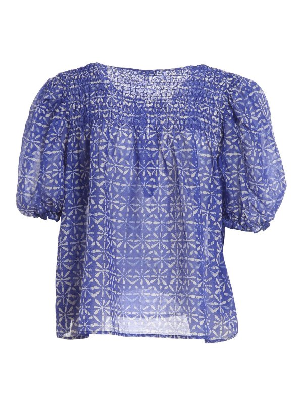 Blouses Bellerose Blouse Bleu SASHAF2084DIA IKRIX
