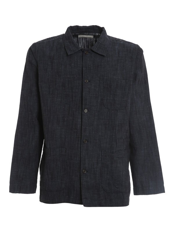 universal works bakers overshirt laurel