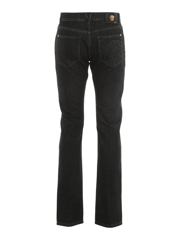 Straight leg jeans Versace - Medusa logo jeans - 10060781A043341D040