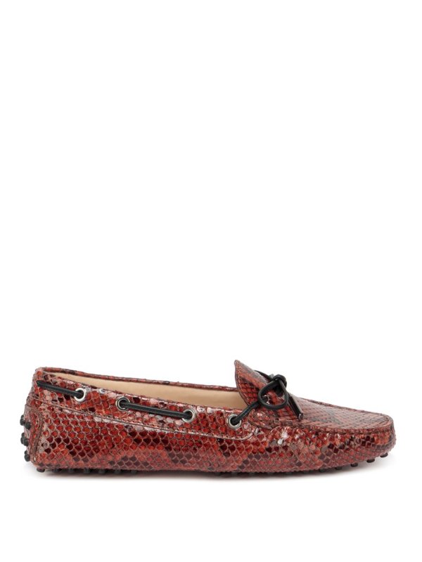 Tod's snakeskin loafers Clearance