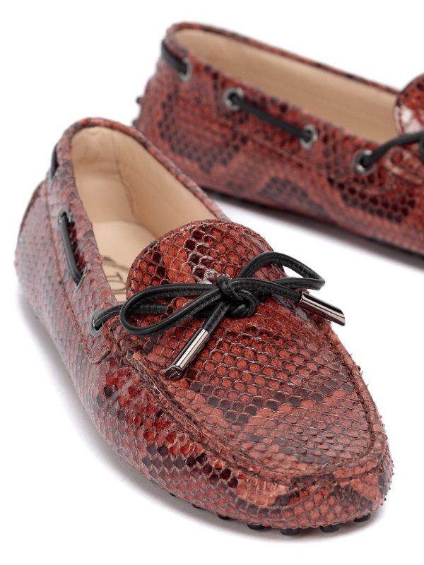 Tod's snakeskin loafers Clearance