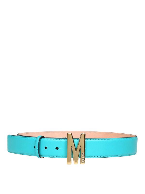 green moschino belt