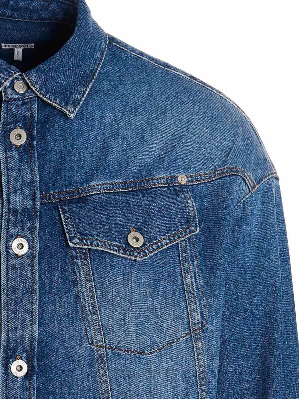 لی Loewe - Washed denim jacket 