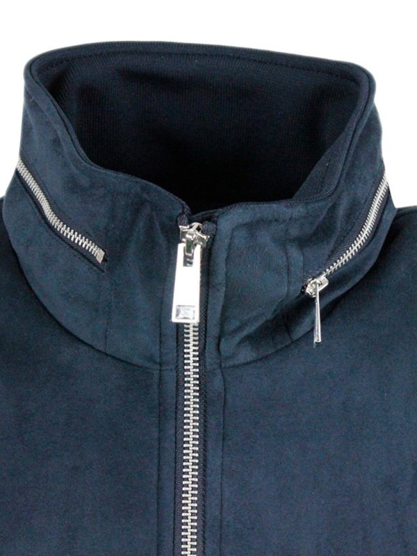 Casual jackets Armani Exchange Alcantara jacket with hidden hood