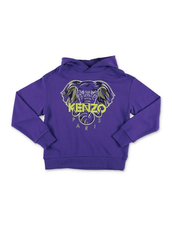 سویشرت Kenzo - Elephant purple cotton 