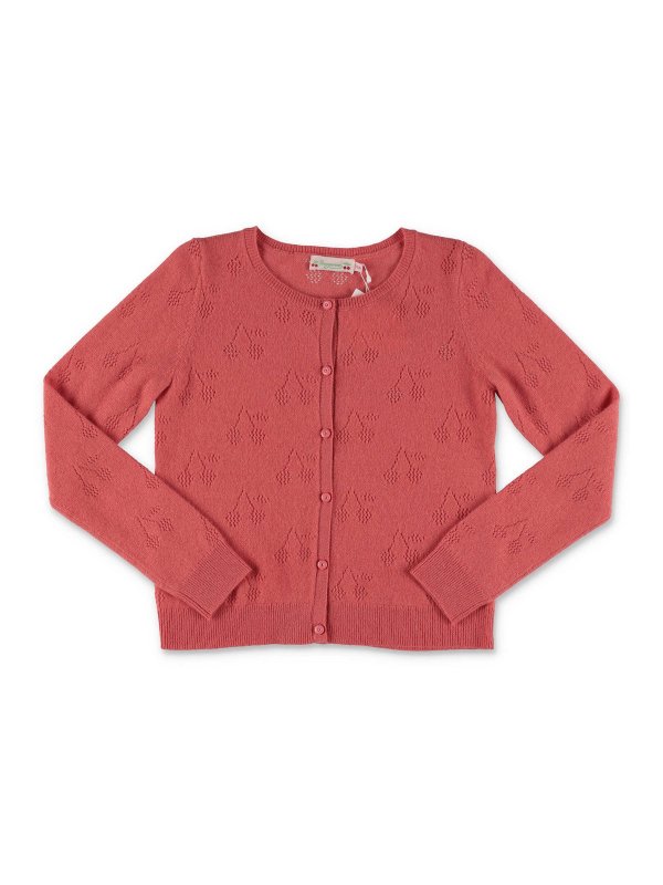 Peach pink cashmere cardigan 