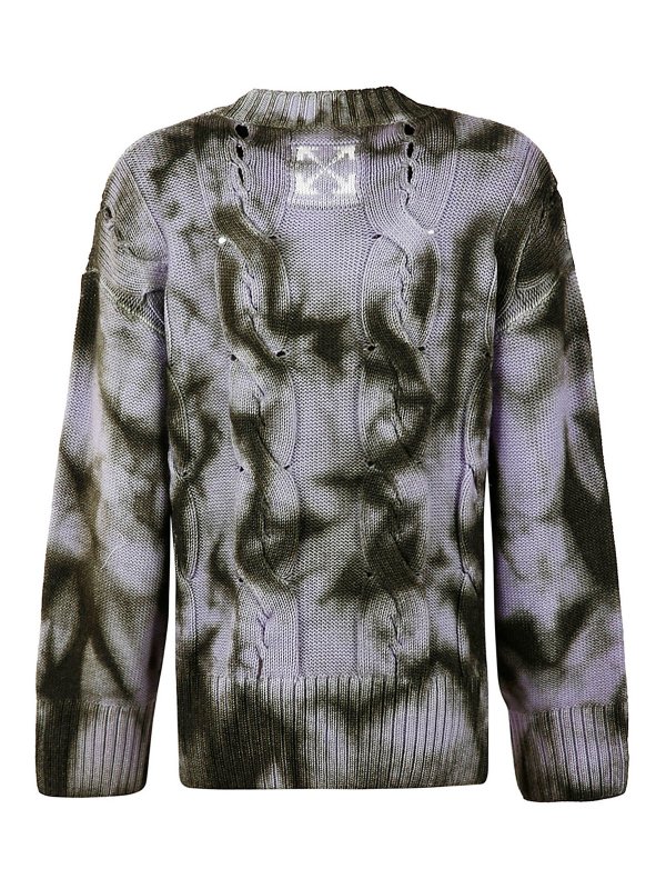 یقه گرد Off-White - Tie dye crewneck 