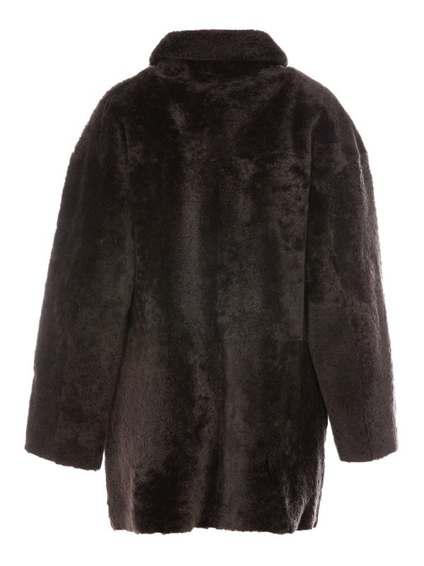 Fur & Shearling Coats Desa 1972 - Reversible coat - K13316FONDANT