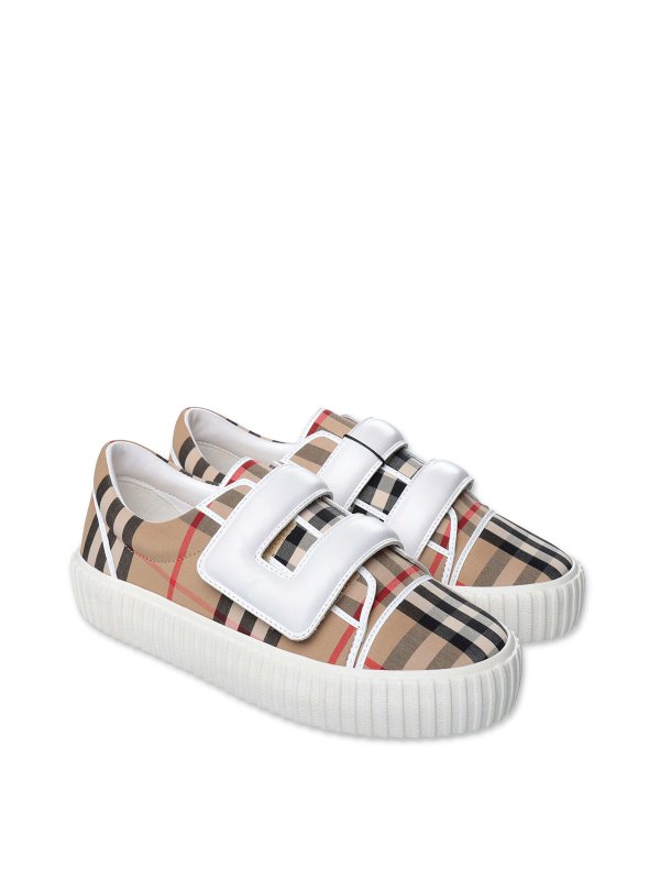 Trainers Burberry - Vintage check cotton canvas sneakers - 8049401A70280