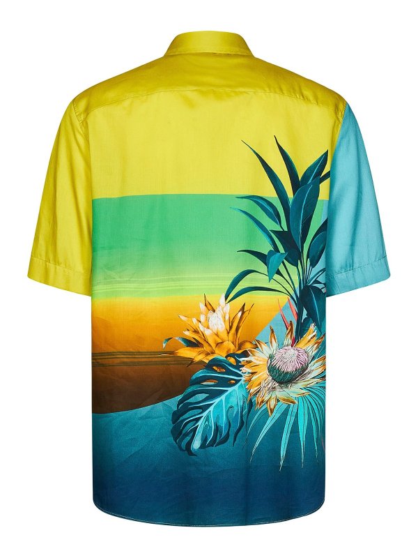 Raap Motivatie Aardewerk Shirts Etro - Tropical print shirt - 1K9164724250 | Shop online at iKRIX