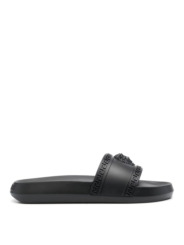 Flip flops Versace - Medusa-plaque sandals - 1008733DGO9G1B000 | iKRIX.com