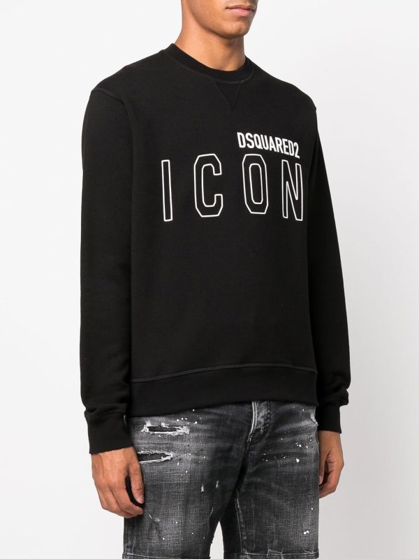 Sweatshirts & Sweaters Dsquared2 - Cotton icon logo sweatshirt