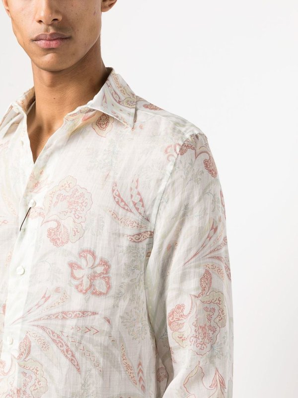 Dwang Terzijde cijfer Shirts Etro - Floral-print shirt - 1K87047660990 | Shop online at iKRIX