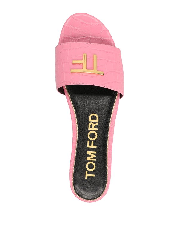 Sandals Tom Ford - Logo sandals - W3216LCL125G1P003 | Shop online at iKRIX