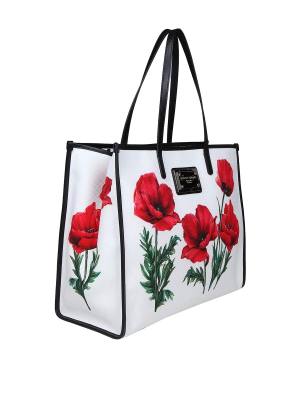 Totes bags Dolce & Gabbana - Fabric bag with floral print - BB2219AI236HA3VN