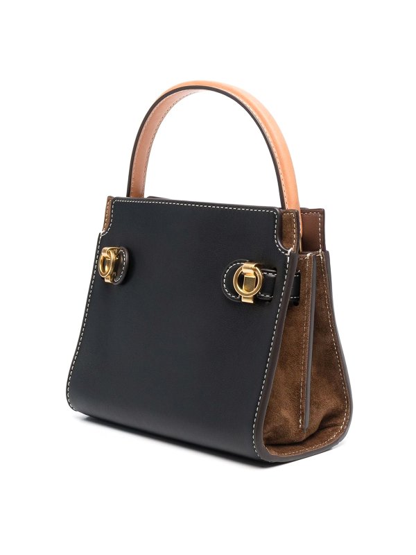 Totes bags Tory Burch - Grained leather bag with suede panels - 75662001