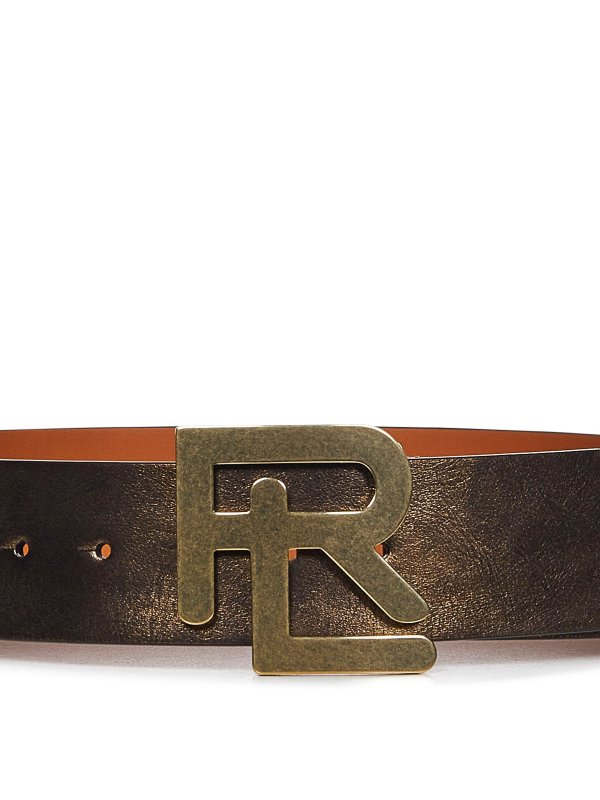 Belts Polo Ralph Lauren - Leather belt with monogram buckle - 408906042001