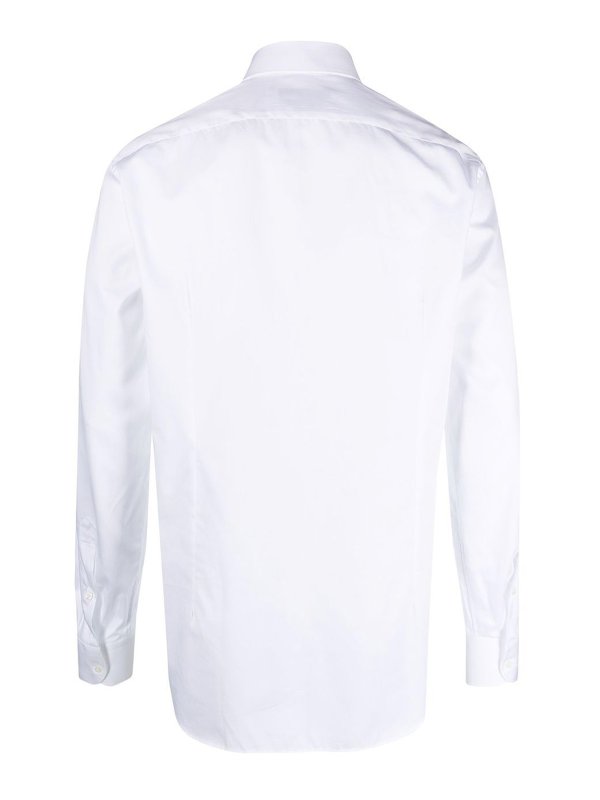 Guggenheim Museum zondaar middernacht Shirts Corneliani - Spread collar cotton shirt - 91P1003111409028