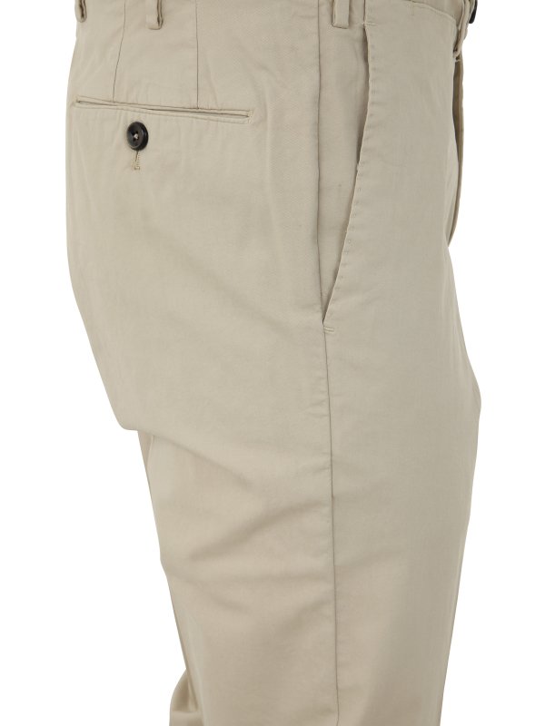 MAX MARA WEEKEND Cotton gabardine trousers OSELLA Off white Woman Elsa  Boutique