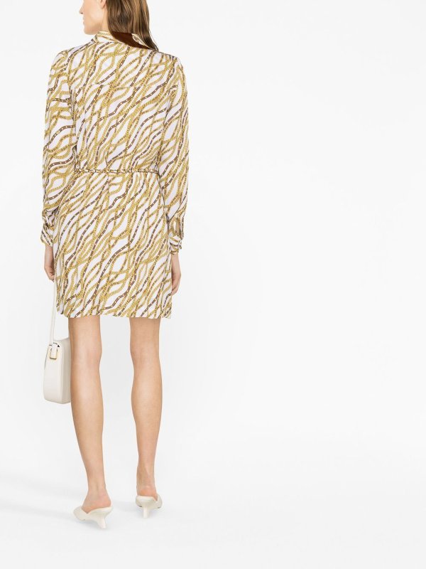 Short dresses Michael Kors - Chain-print minidress - MS381J08EE100