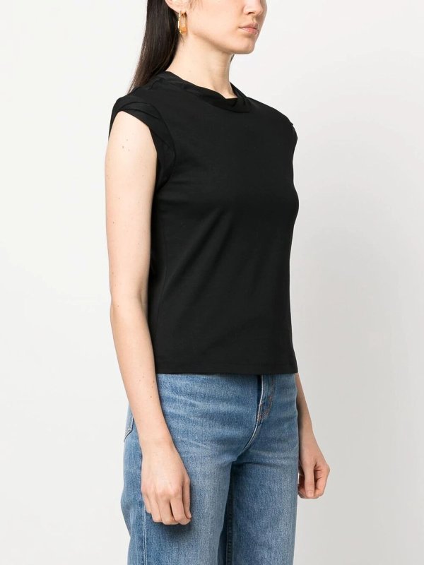 T-shirts Tory Burch - Sleeveless top with twisted collar - 150680001