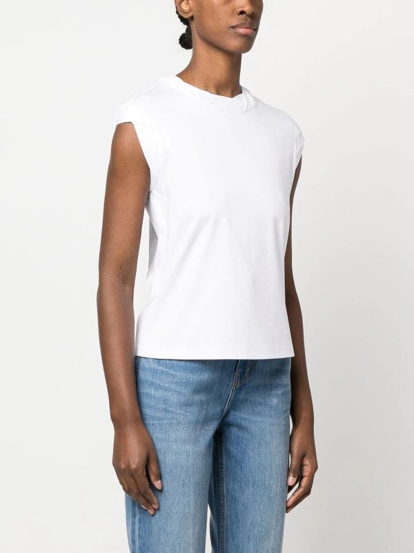 T-shirts Tory Burch - Sleeveless top with twisted collar - 150680100