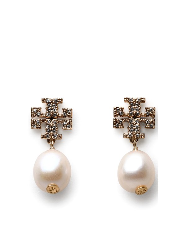 Earrings Tory Burch - Pearl brass kira earrings - 60525137 