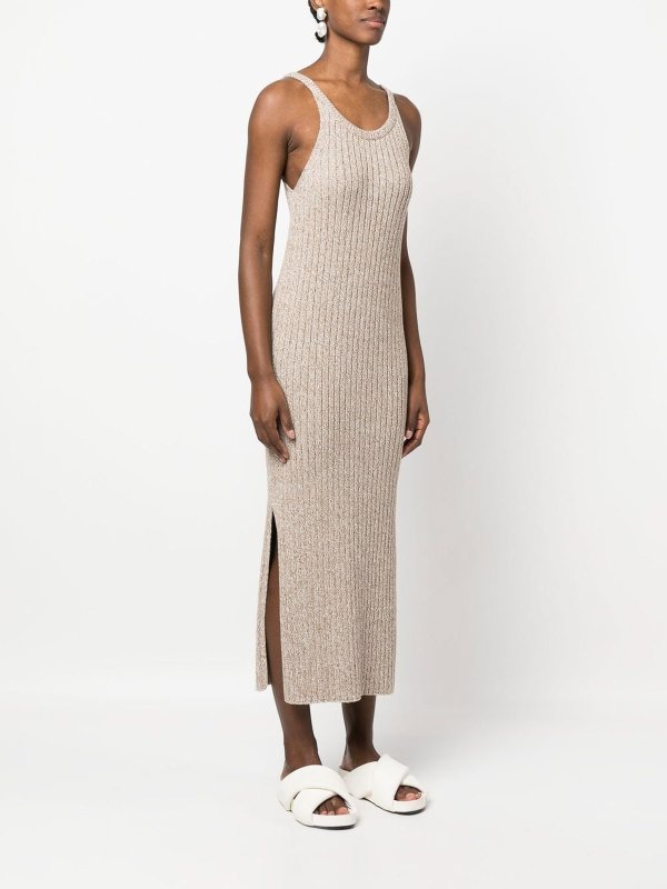 超歓迎 Organic Cotton Rib Neck Sleeveless Dress blog 