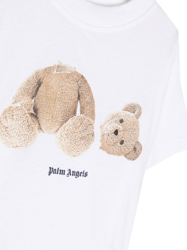 Straight leg jeans Palm Angels - Bear-print organic cotton t-shirt