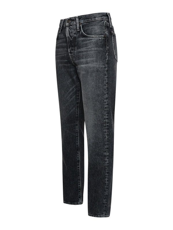 Desillusie reinigen democratische Partij Straight leg jeans Acne Studios - Gray cotton jeans - B00285900