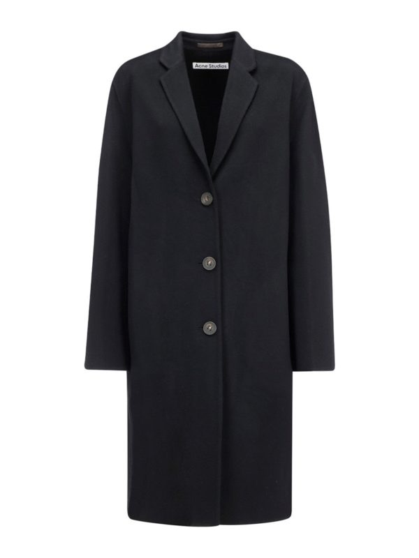 Acne Studios - Wool coat - knee length coats - A90281BLACK | iKRIX.com