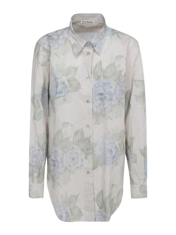 Shirts Acne Studios - Striped floral 