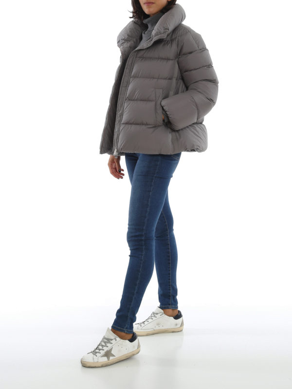 womens white puffer jacket with hood