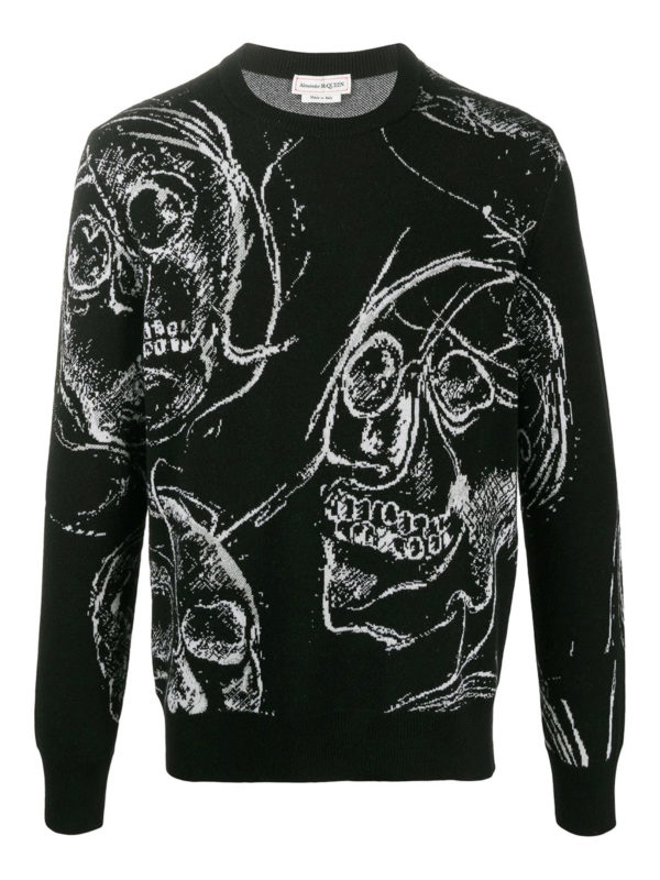 alexander mcqueen skull sweater