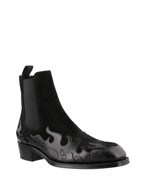 alexander mcqueen flame boots