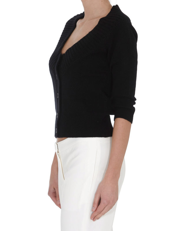Cropped cashmere cardigan 