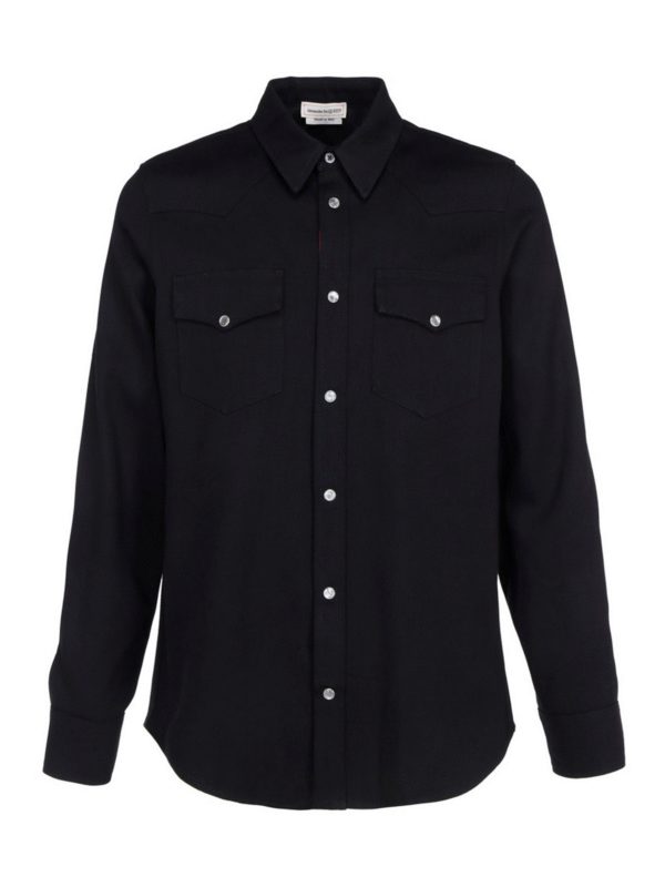 Shirts Alexander Mcqueen - Breast pocket shirt - 644906QQY401000