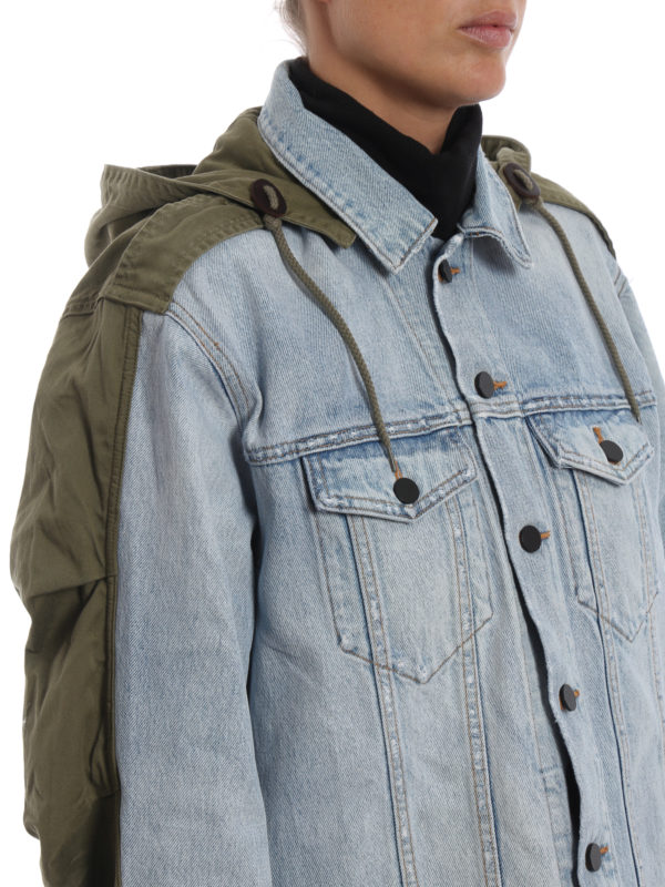 Daze Mix denim and cotton jacket 