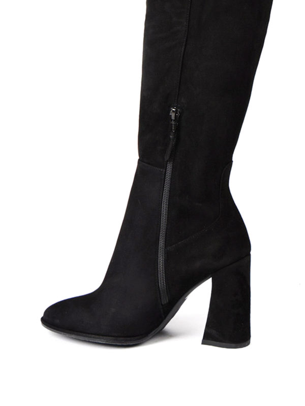 stuart weitzman stretch back suede over the knee boots