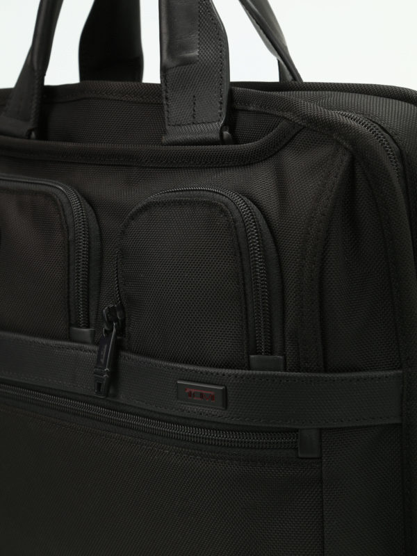 tumi alpha 2 compact large screen laptop briefcase