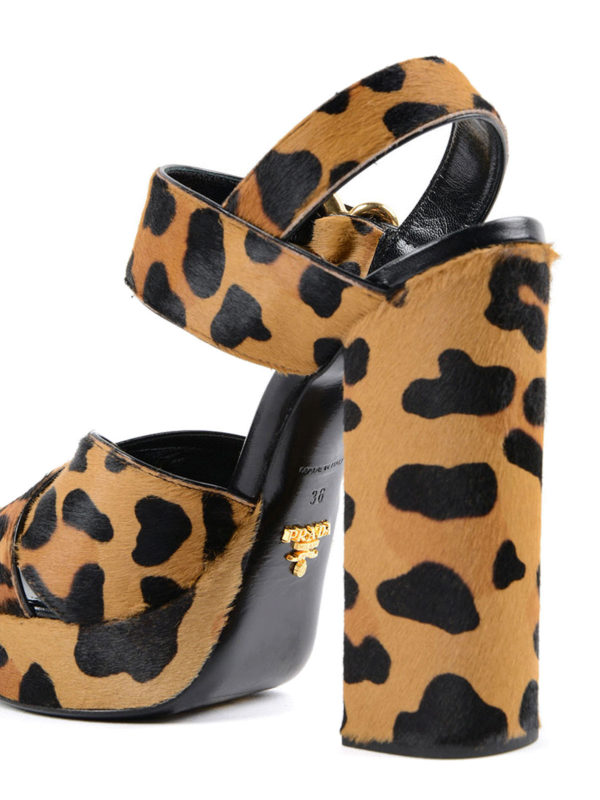 prada leopard sandals