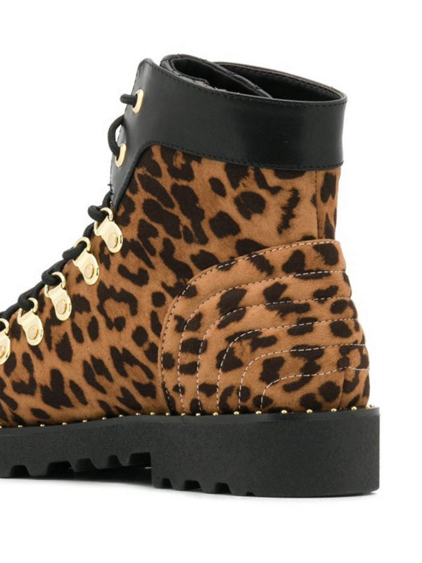 zebra print combat boots