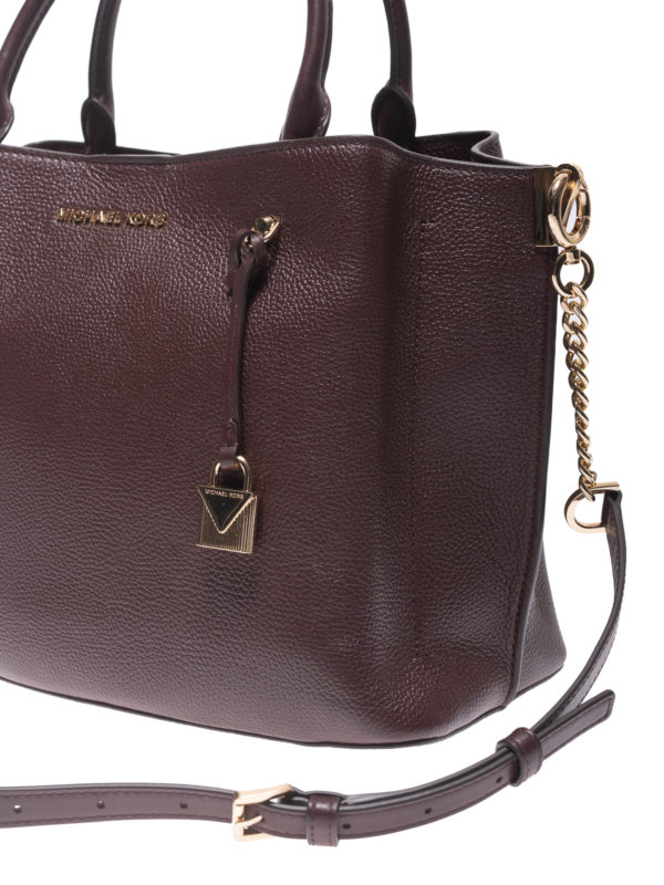 michael kors arielle large pebbled leather satchel