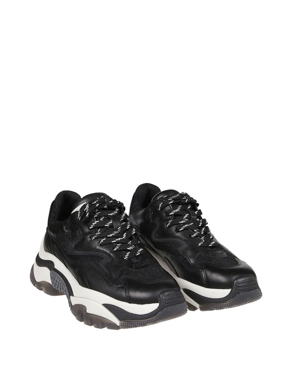 ash addict black trainers