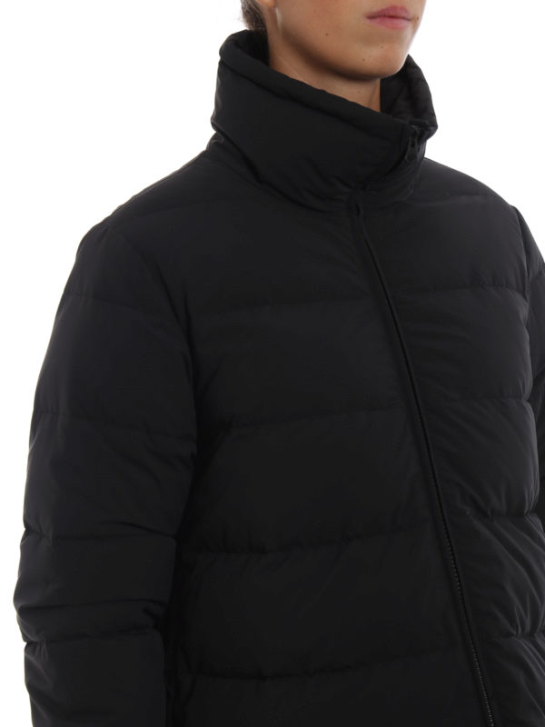 matt nylon hooded jacket