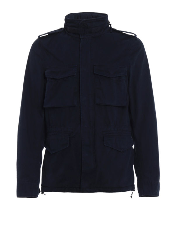 کژوال Aspesi - Minifield blue cotton 
