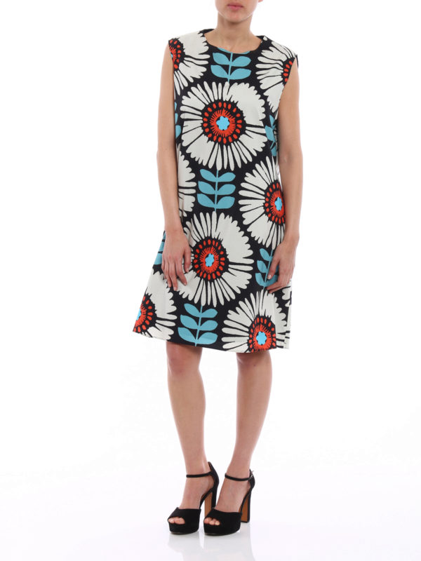 Aspesi - Maxi flower print cotton dress - short dresses - 2931G22584241